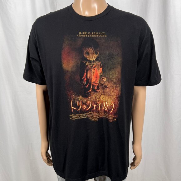 Trick 'R Treat Men's XL Black 2021 Sam Japanese Poster Horror Movie T-Shirt - Picture 1 of 8